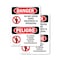 Signmission Do Not Enter When Equipment Is Bilingual Danger Sign, Vinyl Decal, 10in W x 14in L, 2PK OS-2PACK-DS-D-1014-VS-1138 - alternate 1